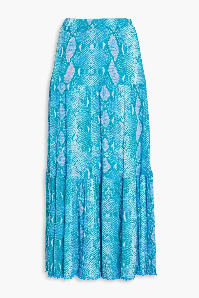 Diane von Furstenberg Austria reversible printed stretch-mesh midi skirt