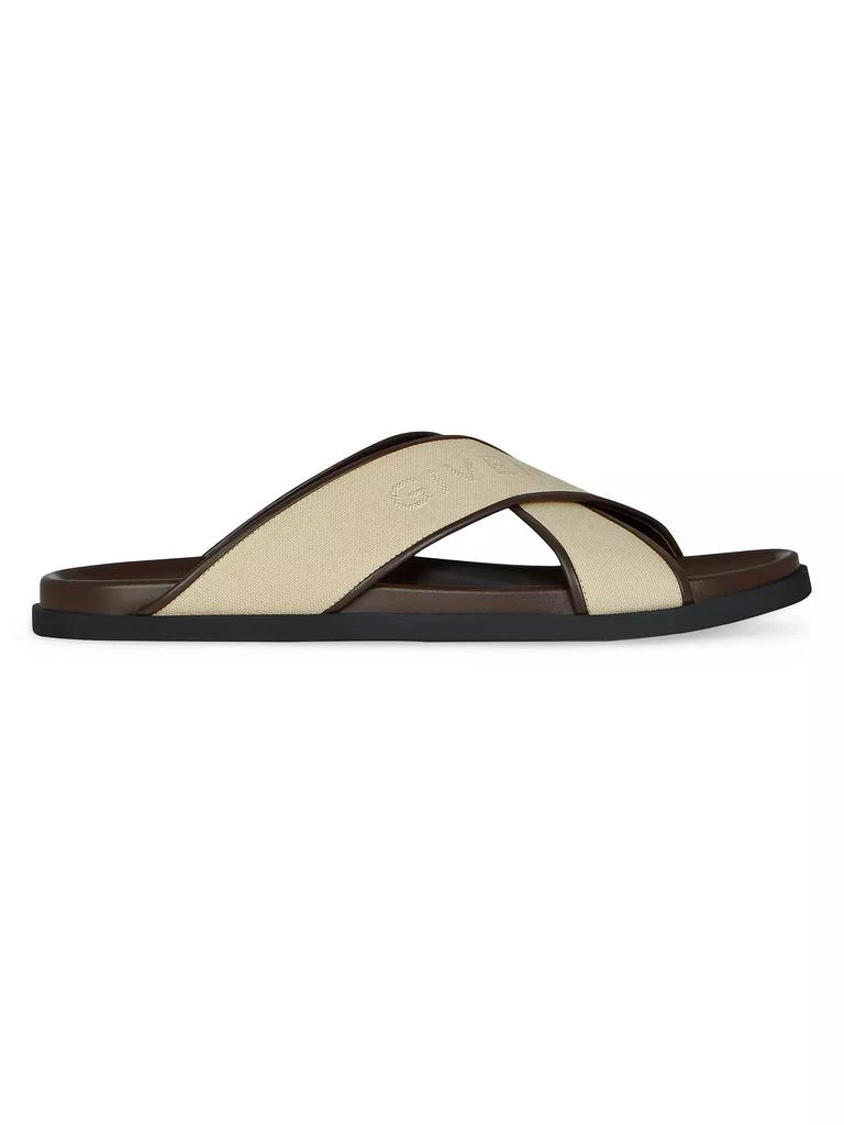 Givenchy G Plage Flat Sandals in Canvas - Free Shipping  display picture 2