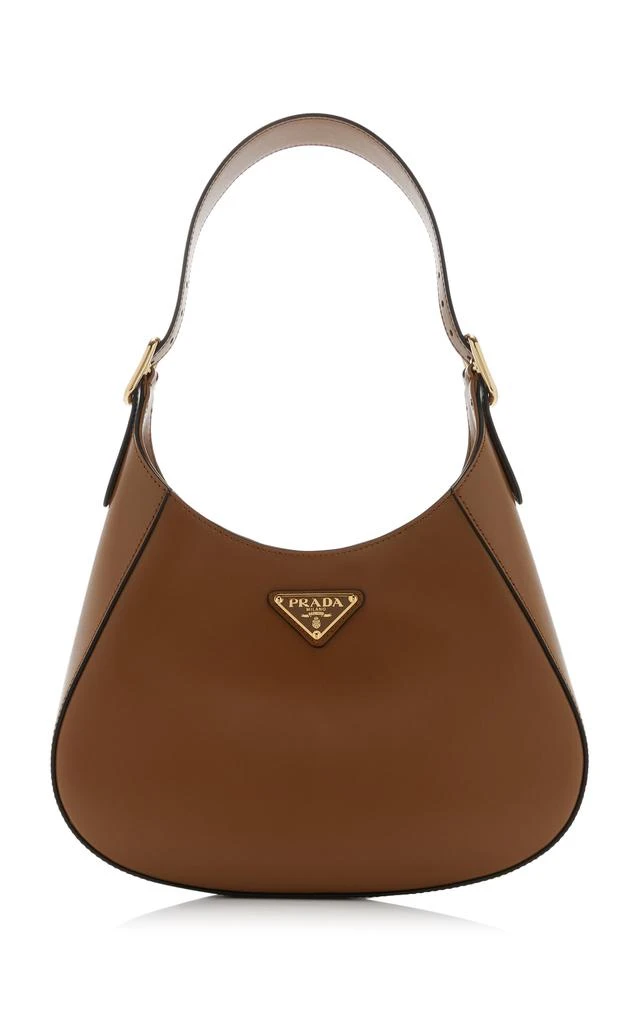 Prada Prada - Leather Shoulder Bag - Brown - OS - Moda Operandi 1