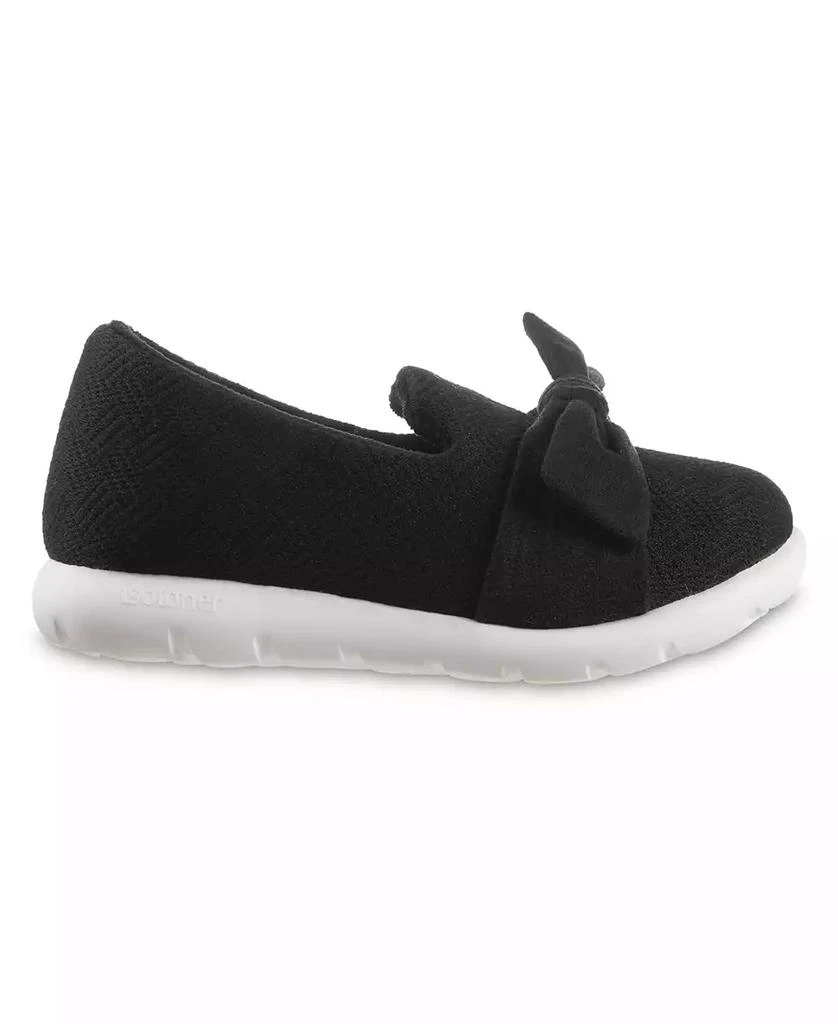 Isotoner Signature Women's Indoor/Outdoor Zenz Hatch Knit Closed-Back with Tie Slip-Ons 5