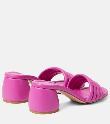 Gianvito Rossi Malou leather mules 3