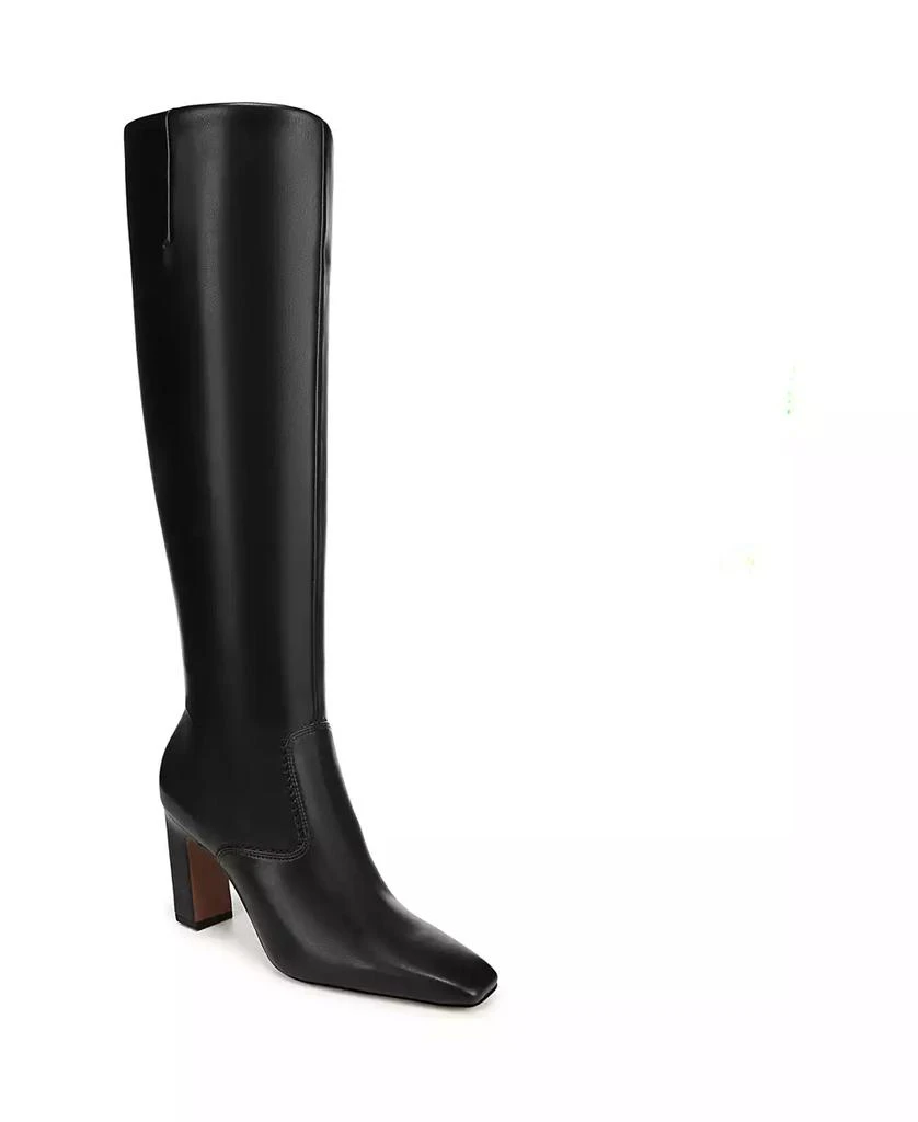 Franco Sarto Women's Bowman Wide Calf Knee High Boots (Black Faux Leather) - Size 5.5 M