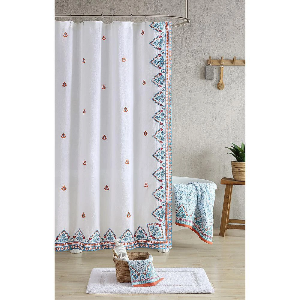 John Robshaw Sheetal Shower Curtain 1
