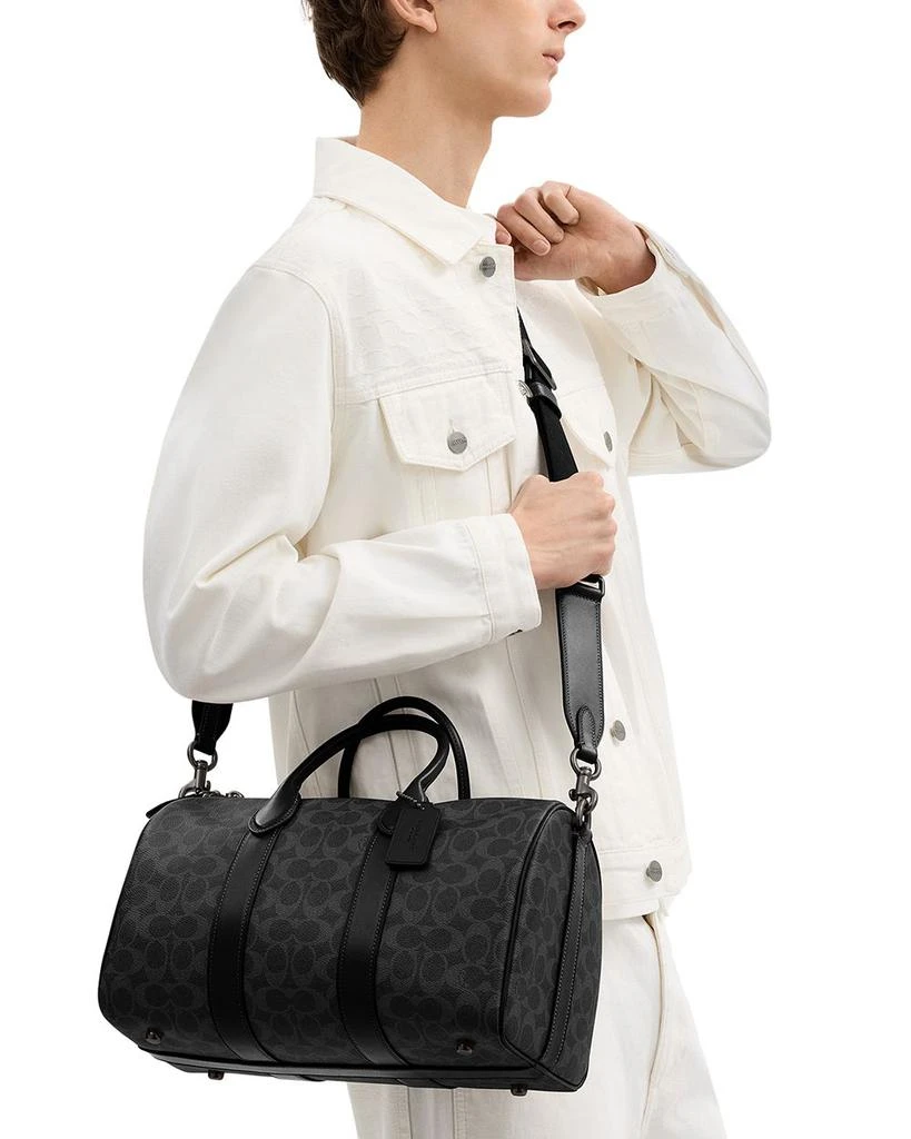 Coach Signature Canvas Compass Bag 35 2