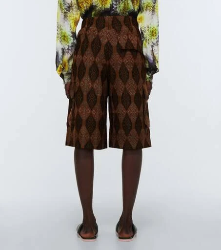 Dries Van Noten Silk and cotton Ikat shorts 4