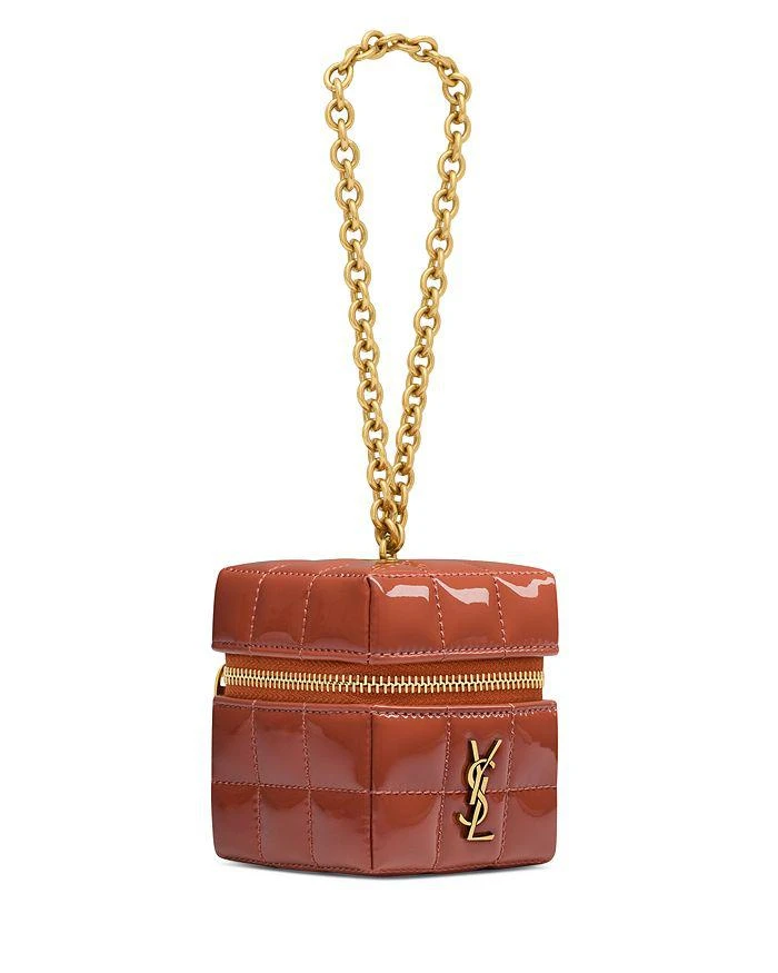 Yves Saint Laurent Cassandre Matelasse Carre Cube On Chain In Lambskin 2
