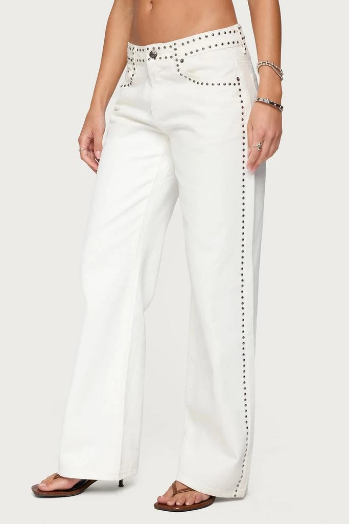 Edikted Edikted Quincy Studded Low Rise Jeans 4
