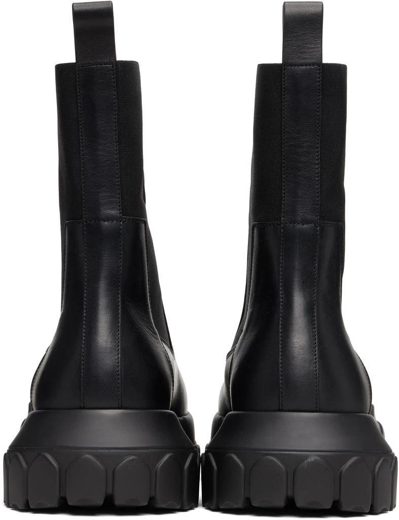 Rick Owens Black Concordians Beatle Bozo Tractor Chelsea Boots 2
