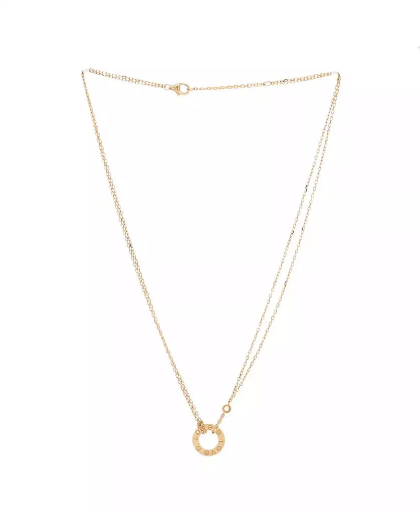 Cartier 2 Diamonds Love Pendant Necklace 2