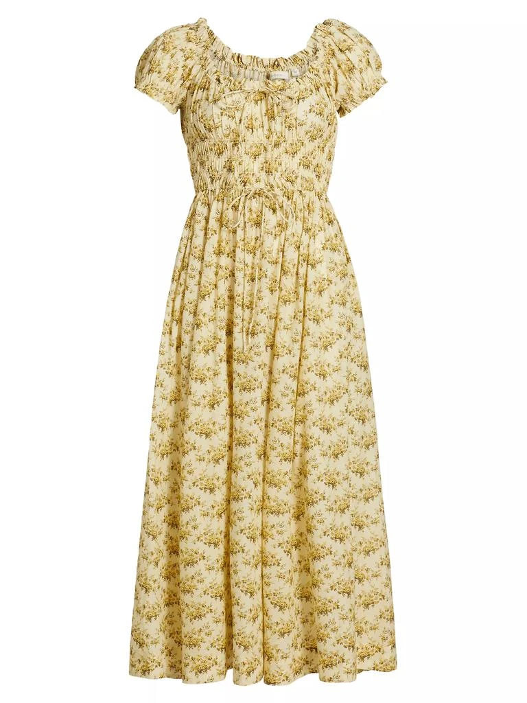 DÔEN Ashlynn Floral Cotton Midi-Dress 1