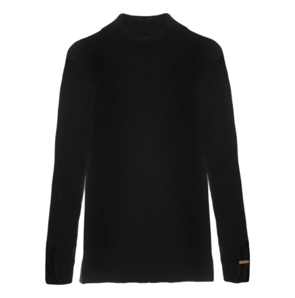 Patachou Girls Knit Sweater In Black 1