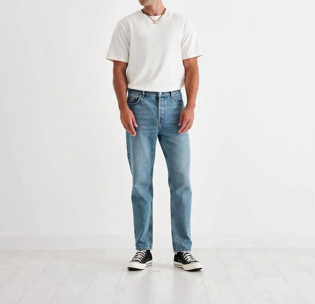 Wax London Men's Slim Fit Jeans In Mid Blue Wash 1