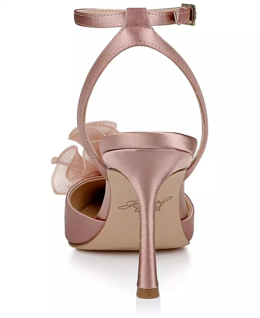 Badgley Mischka Women's Taylee Ankle Strap Flower Pumps 8