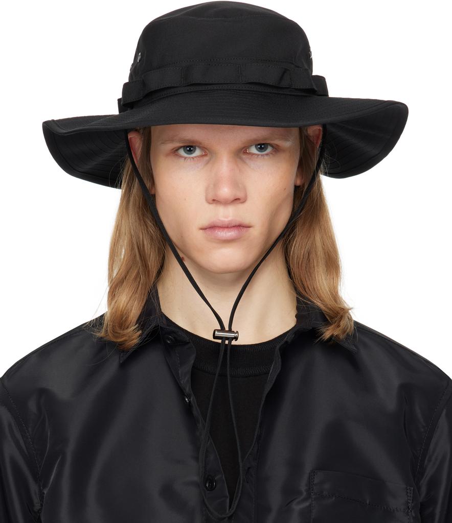 Sacai Black 'S' Mohair Beanie - Hats - BeyondStyle