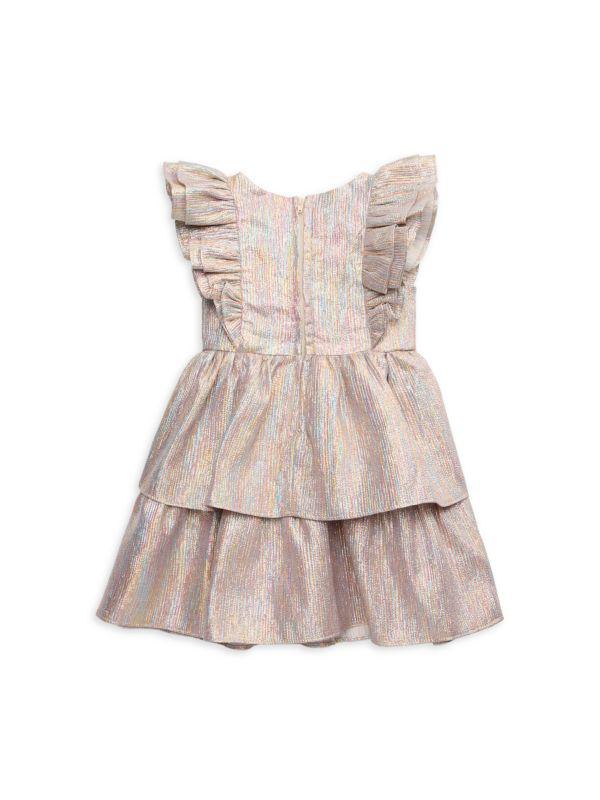 Pippa & Julie Little Girl's Kelly Metallic Fit & Flare Dress