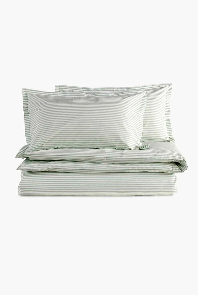 Christy Lerwick stripe 100% cotton percale super king duvet set 1
