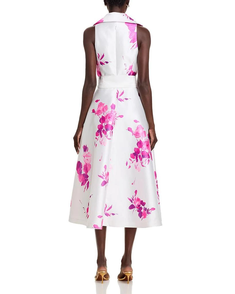 Teri Jon Pique Mikado Floral Dress 4