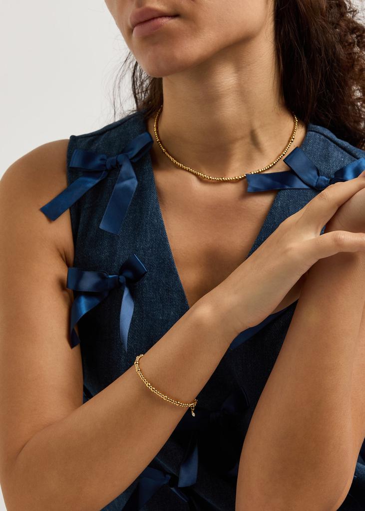Anni Lu Goldie 18kt gold-plated beaded bracelet