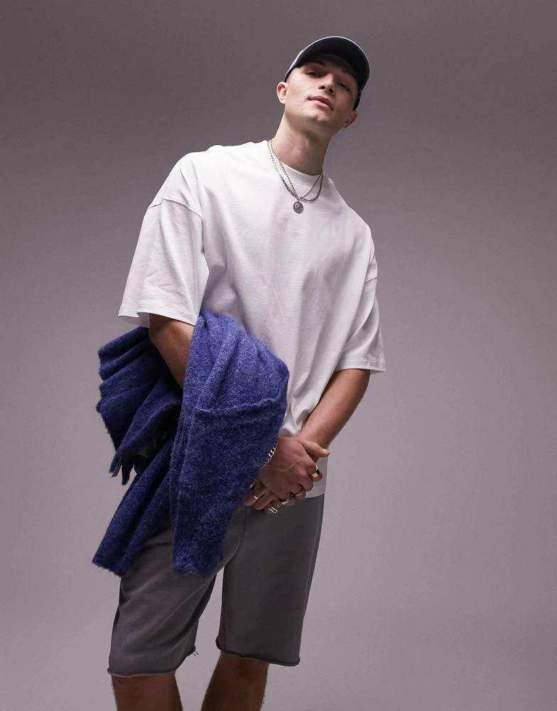 Topman Topman extreme oversized fit t-shirt in white 2
