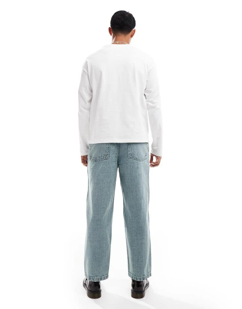ASOS ASOS DESIGN barrel fit jeans in mid stone wash 2