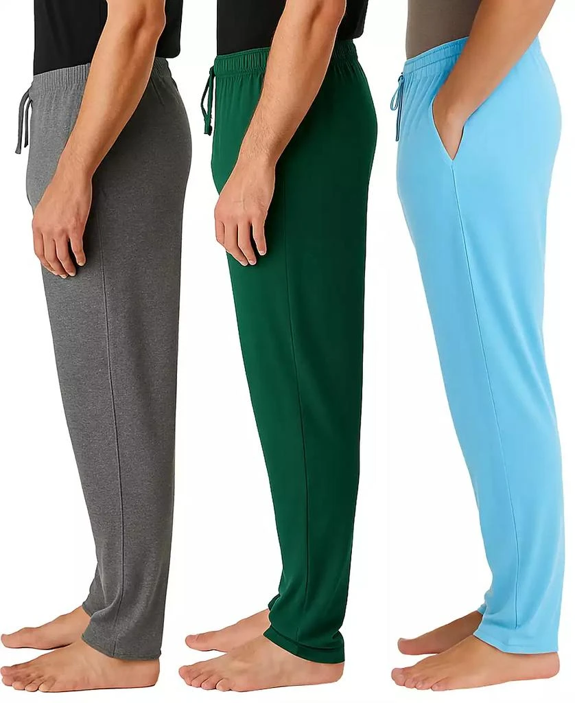 Galaxy By Harvic Men's 3-Pack Modern Fit Classic Lounge Pants 2