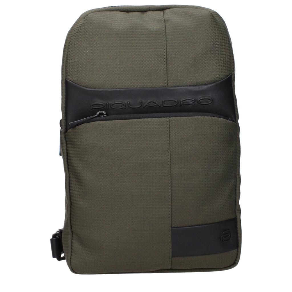 PIQUADRO Piquadro Green Fabric Crossbody Bags