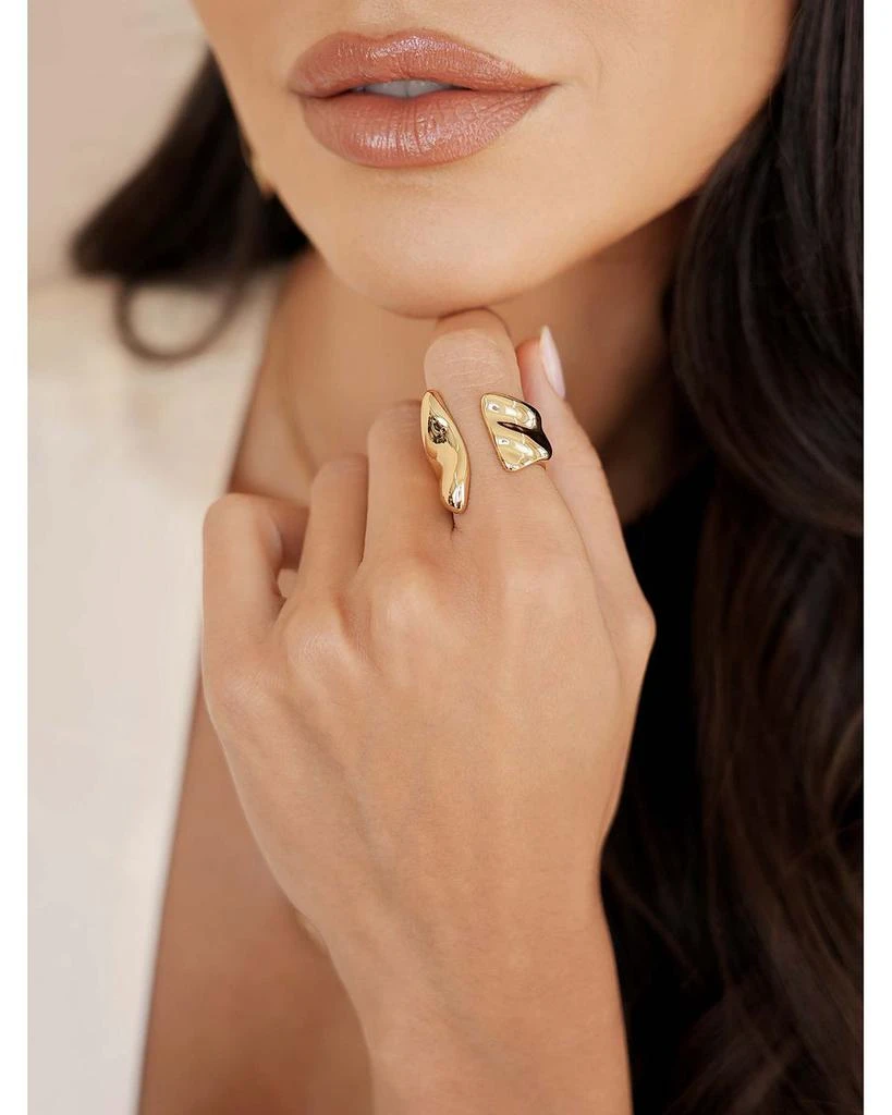 Ettika Jewelry Liquid Lux 18K Yellow Gold Plated Ring 2