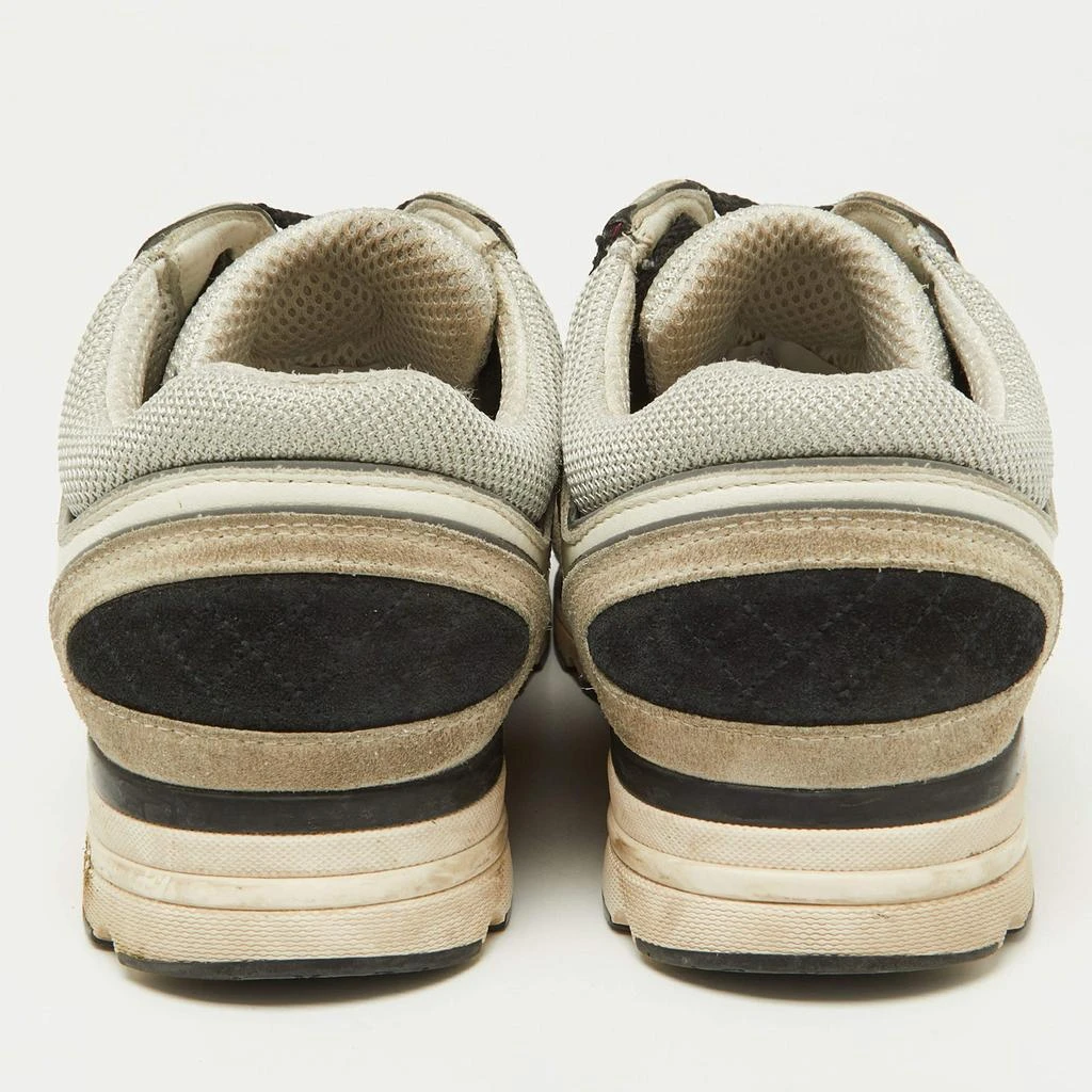 Chanel Chanel Tricolor Suede, Leather and Mesh CC Low Top Sneakers Size 38 6