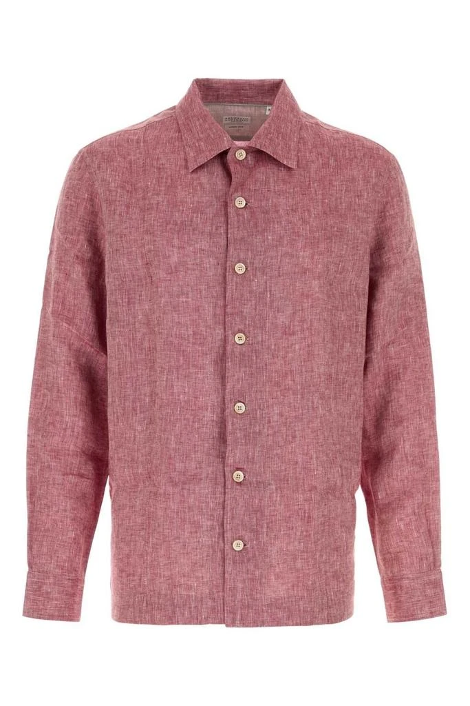 Brunello Cucinelli Crête Detailed Easy Fit Shirt