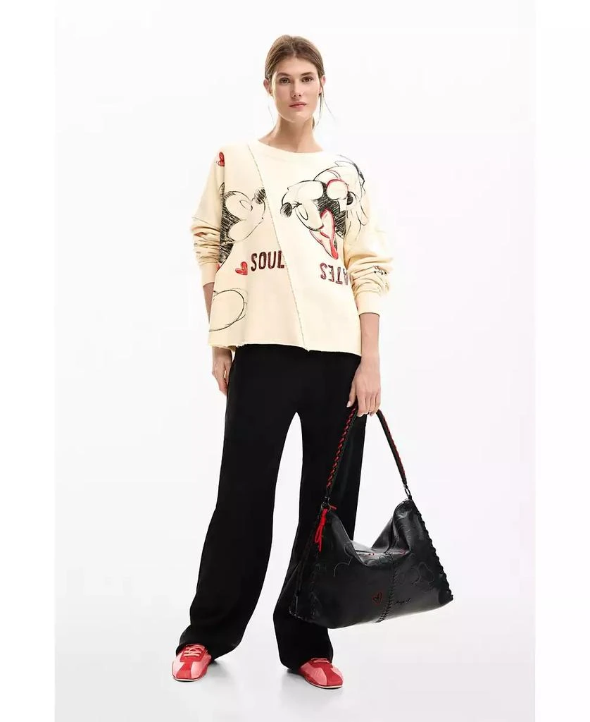 Desigual Women
s Mickey and Minnie Mouse sweatshirt 2