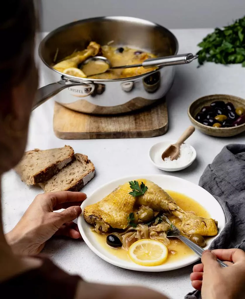 Cristel Castel Pro Ultraply Stainless Steel 5.5-Quart Sauté Pan 3