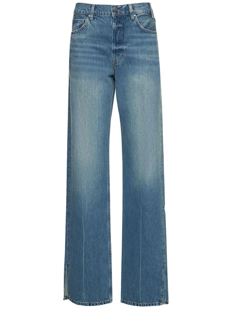 ANINE BING Roy Cotton Denim Straight Jeans 1