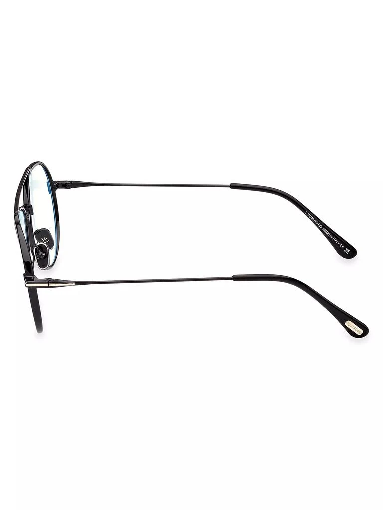 Tom Ford Aviator 56MM Blue Filter Eyeglasses 4
