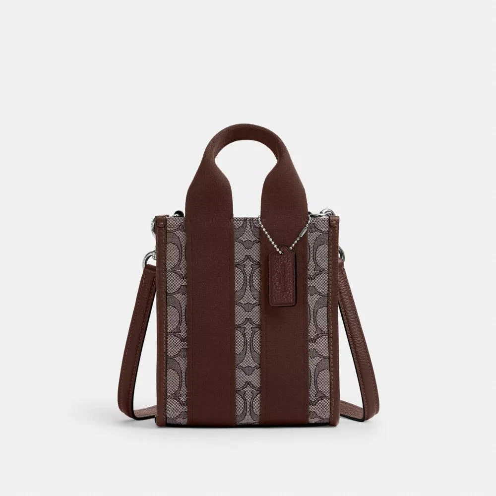Coach Smith Mini Tote Bag In Signature Jacquard
