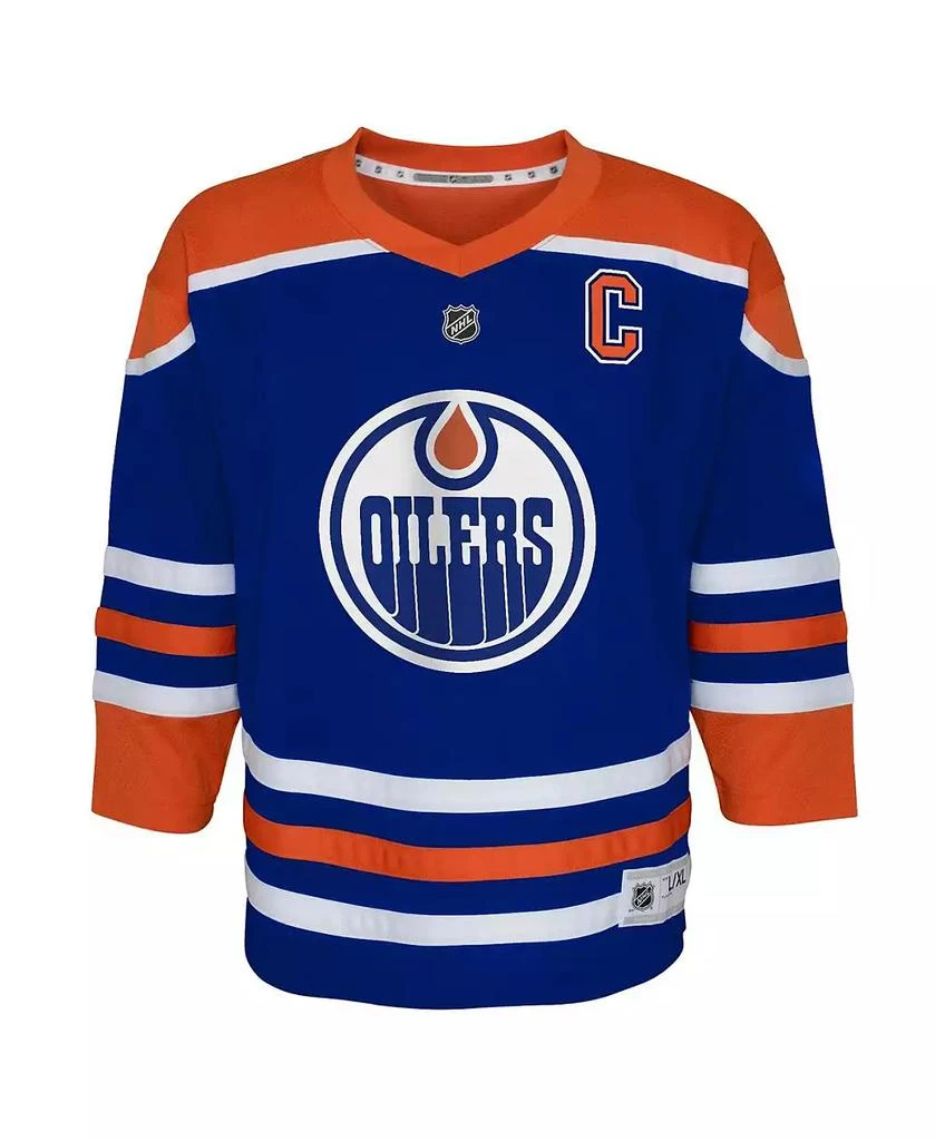 Outerstuff Big Boys Connor McDavid Royal Edmonton Oilers Home Replica Player Jersey 3