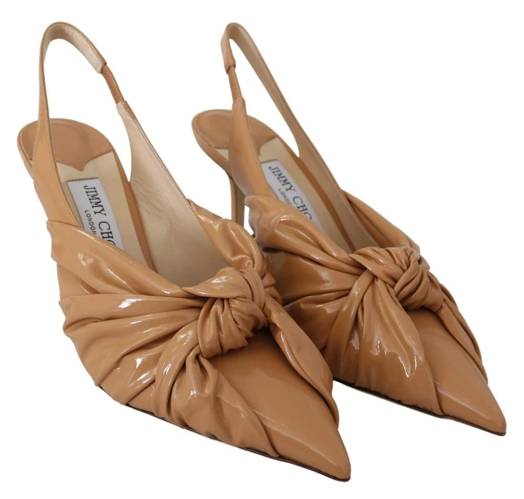 Jimmy Choo Annabell 85 Caramel Leather Pumps 2