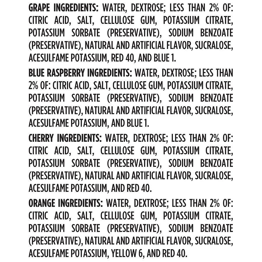 Walgreens Electrolyte Solution Freezer Pops Grape, Blue Raspberry, Cherry & Orange 4