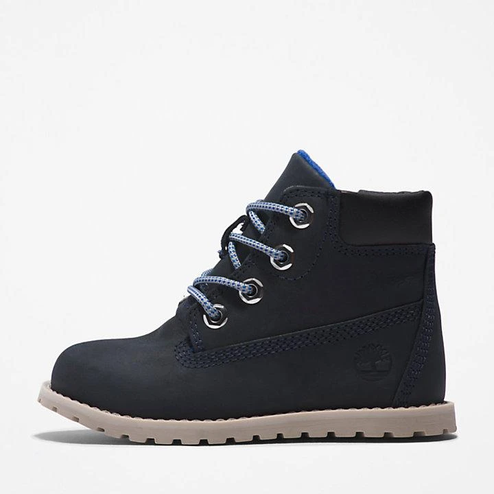 Timberland Pokey Pine 6 Inch Side-zip Boot for Toddler in Navy 7