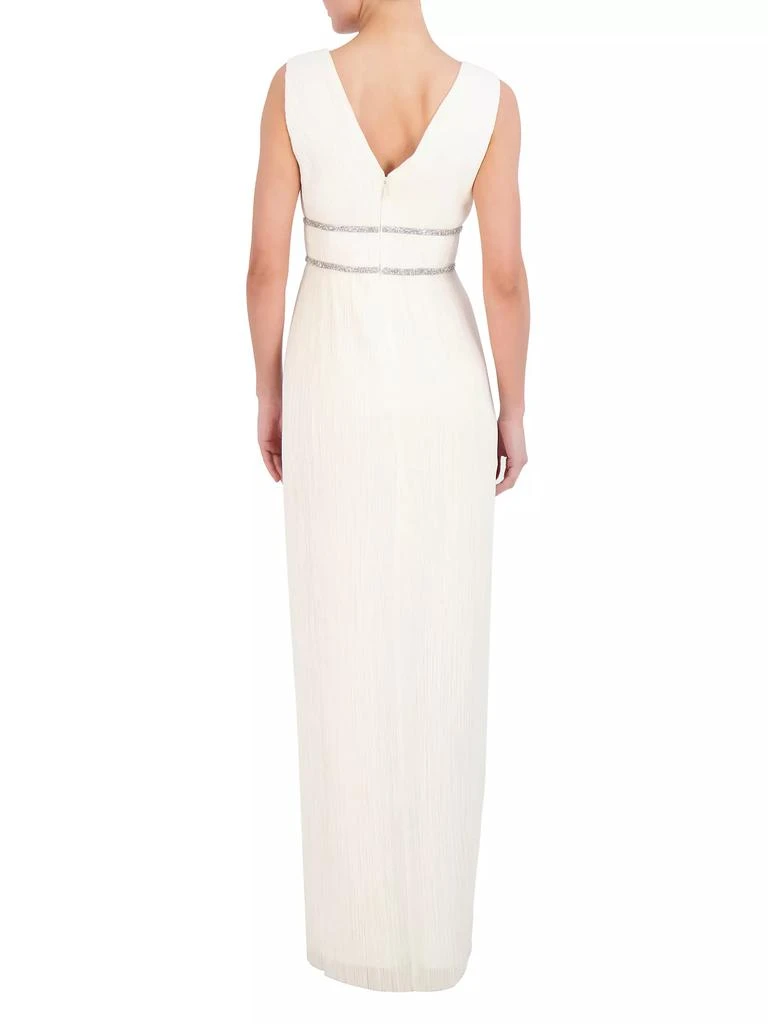 BCBG Beaded V-Neck Gown 4