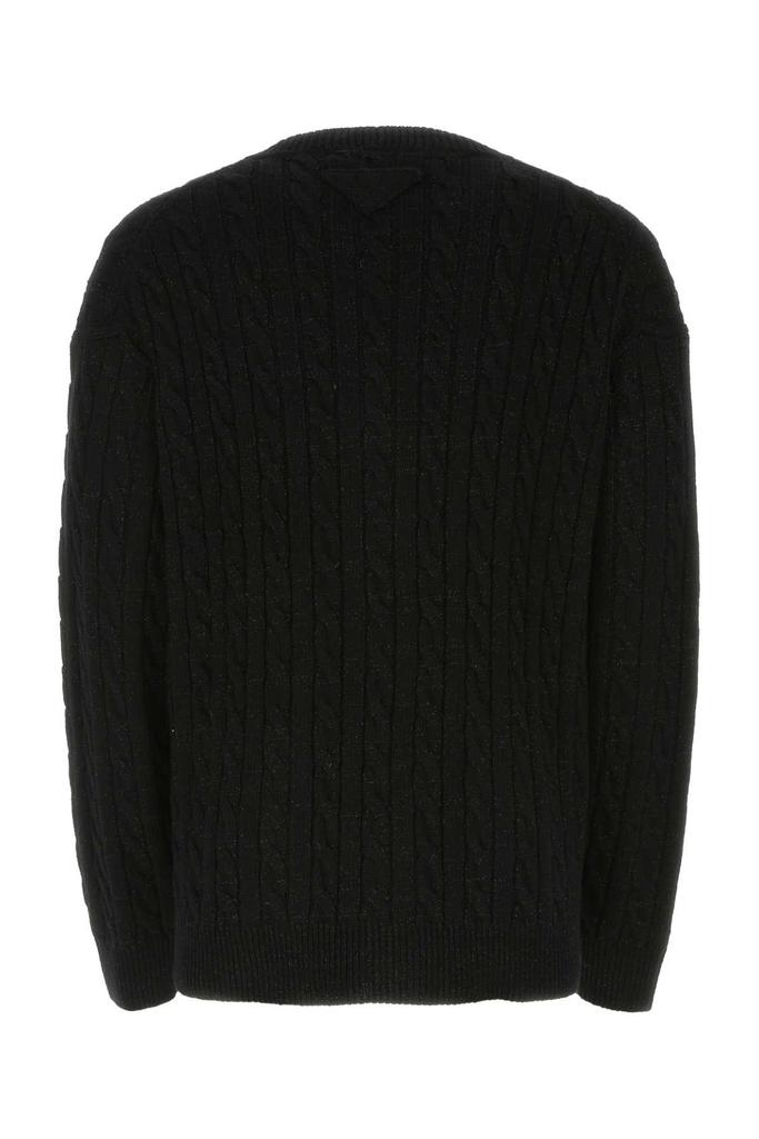 Prada Prada Cable-Knit Button-Up Cardigan