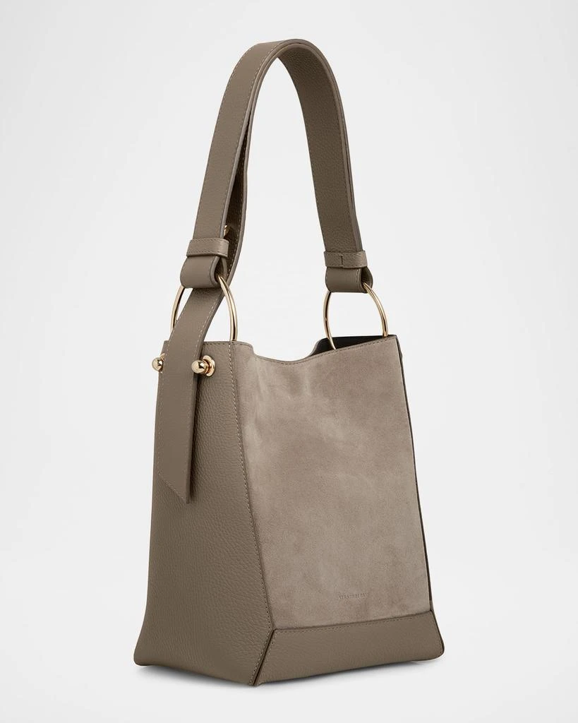 STRATHBERRY Lana Midi Leather Bucket Bag 3