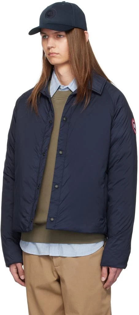 Canada Goose Navy Lodge Coach Down Jacket 4