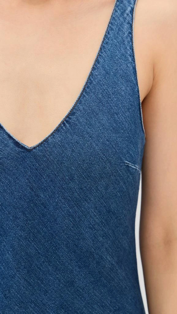 LNA Denim V Slip Dress 5