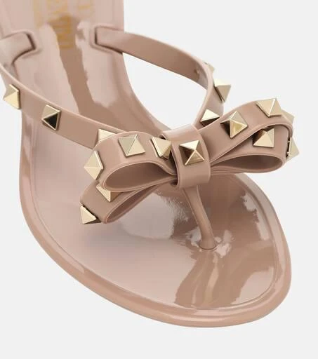 Valentino Valentino Garavani Rockstud PVC thong sandals 6