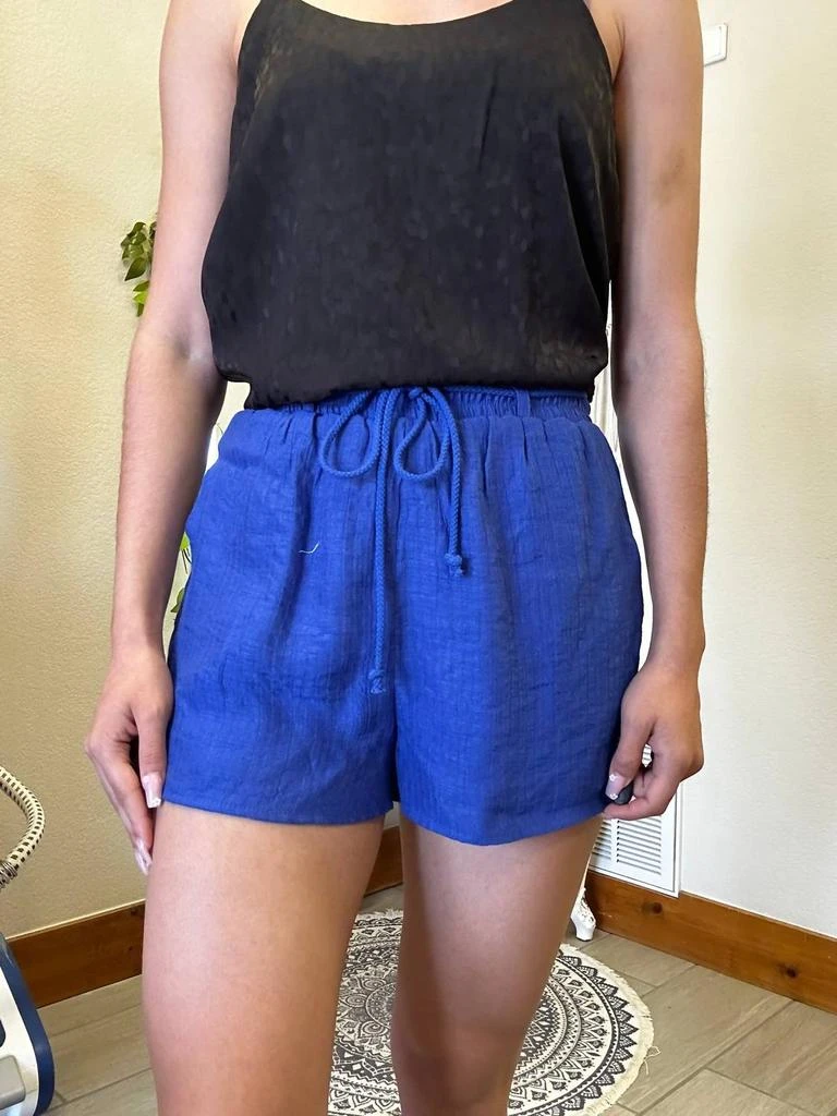 Blu Pepper Blu Pepper - Crinkled Ruffle Waist Draw String Shorts 1