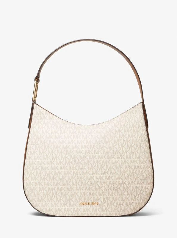 michael_kors Kensington Large Signature Logo Hobo Shoulder Bag 1