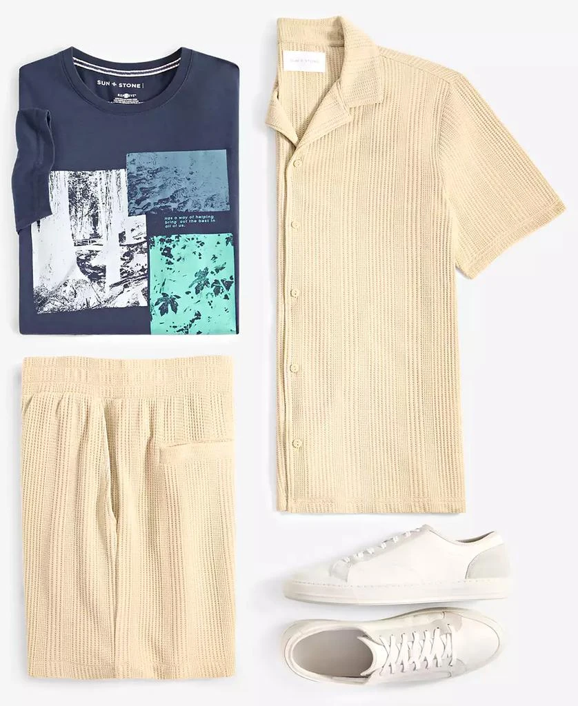 Sun + Stone Men's Waffle-Knit Shorts, Exclusively at Macy's 8