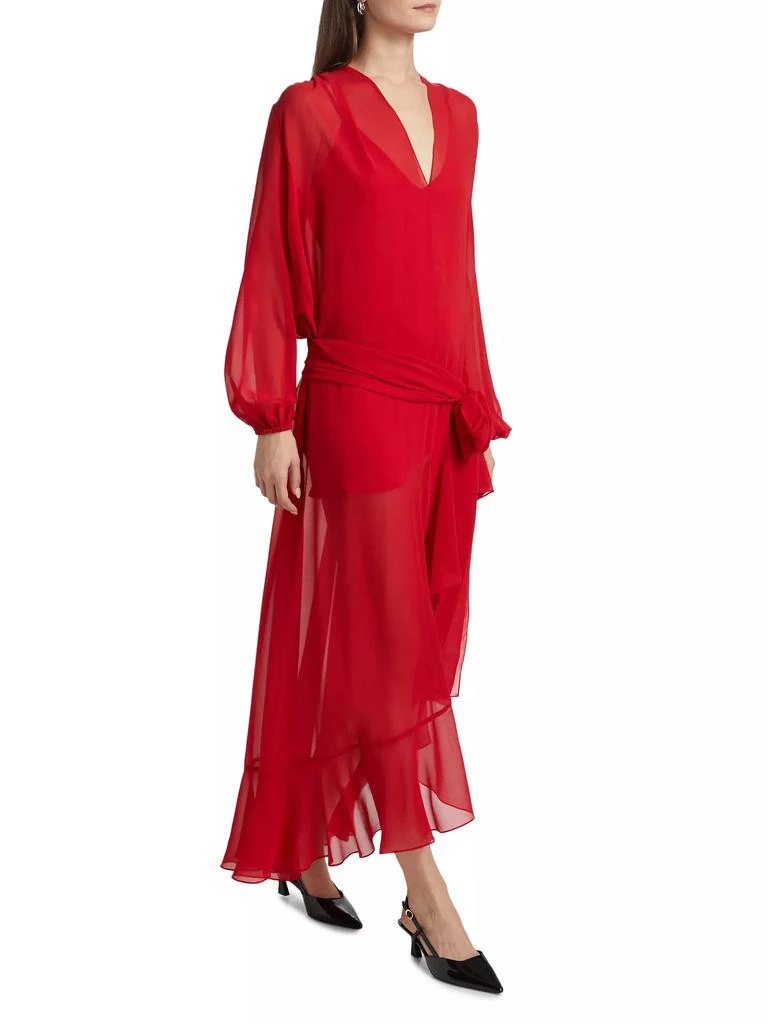 Amanda Uprichard Calliope Tie-Waist Maxi Dress 2