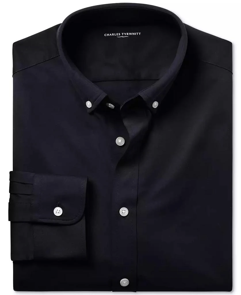 Charles Tyrwhitt Men's Four-Way Stretch Jersey Button Down Shirt 5