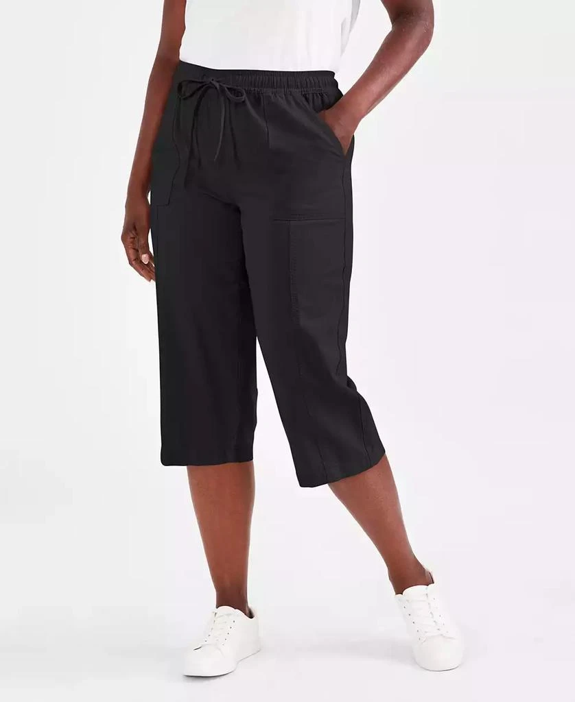 Style & Co Women's Petite Drawstring Capri Pants, Created for Macy's 1